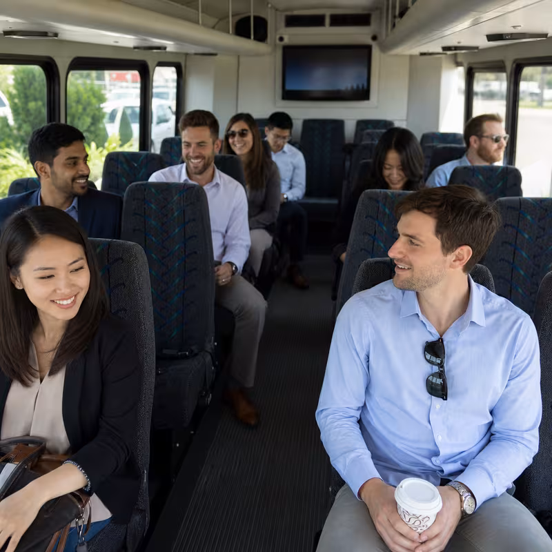 Black Mercedes Sprinter van staged for an San Francisco Corporate Transportation group