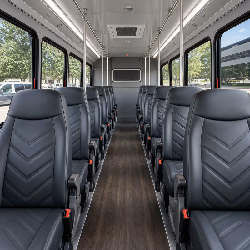 15-35 Passenger Minibus Interior