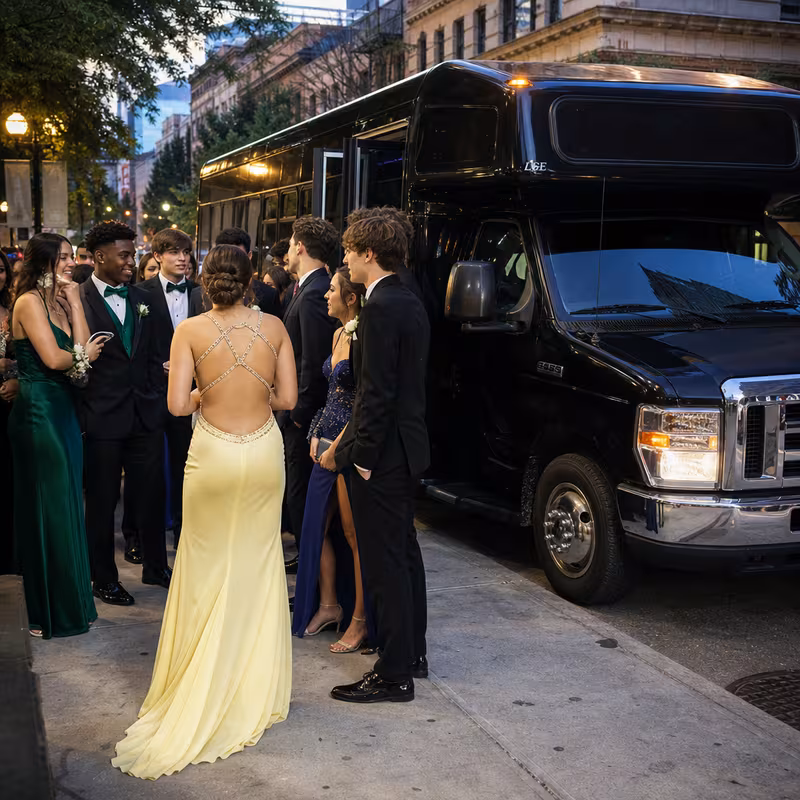 Passengers loading luggage while boarding an San Francisco group shuttle
