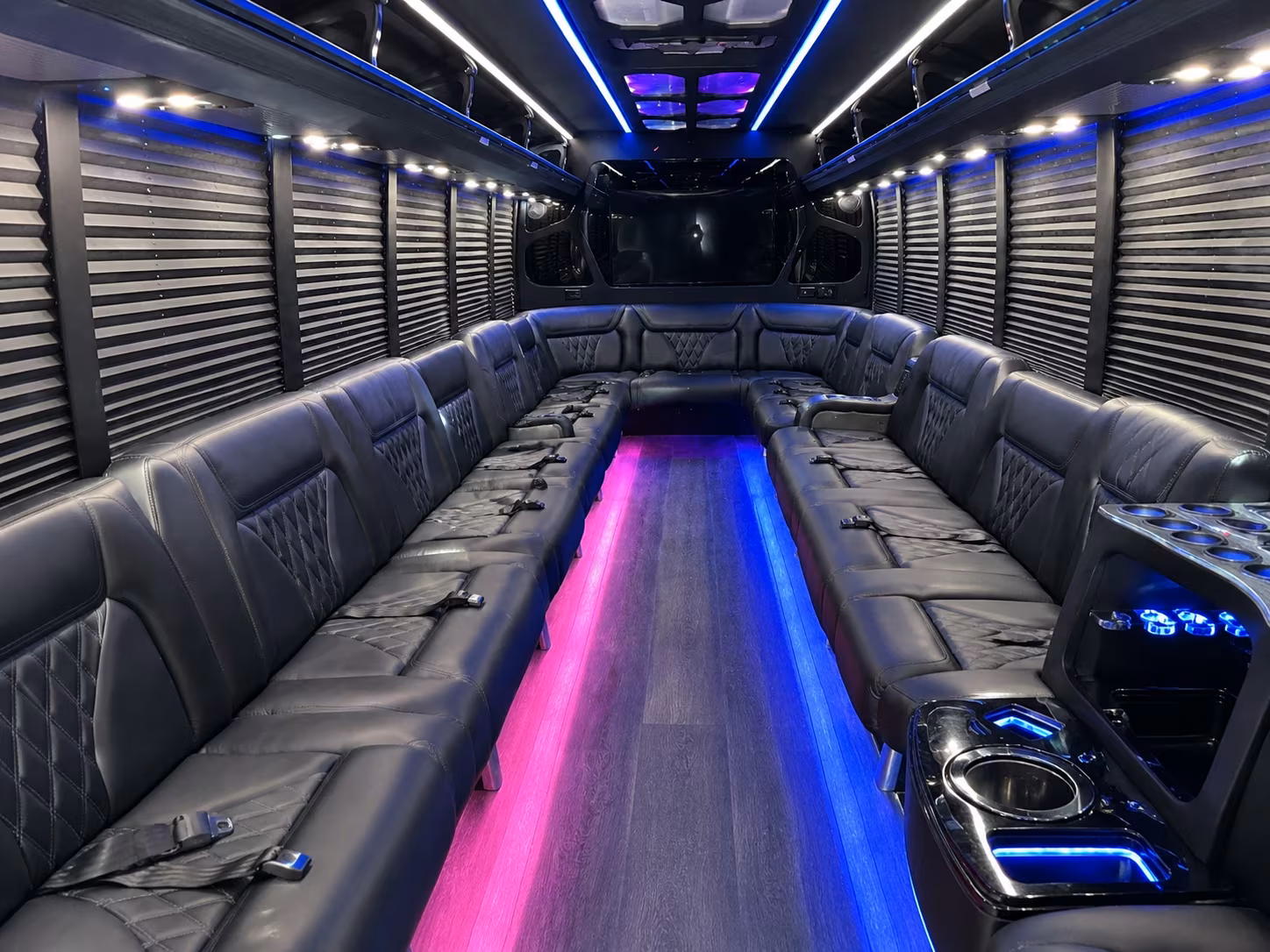 San Francisco Birthday, Sweet 16, & Quinceañera Transportation party bus exterior