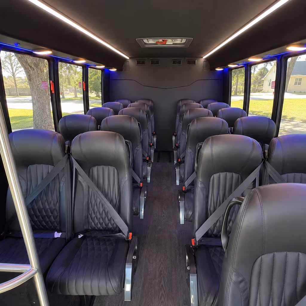 San Francisco Corporate Transportation party bus interior