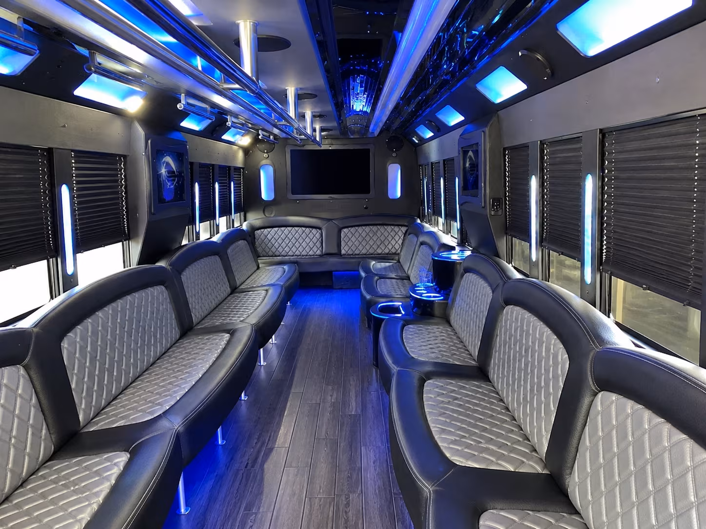 San Francisco Prom & Homecoming Transportation party bus exterior