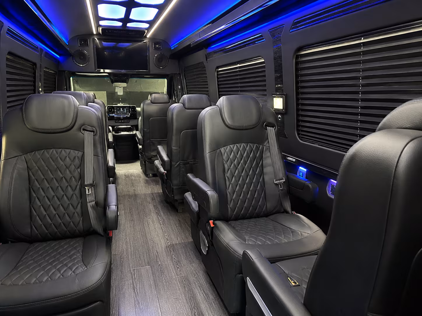 San Francisco School Event Transportation party bus exterior