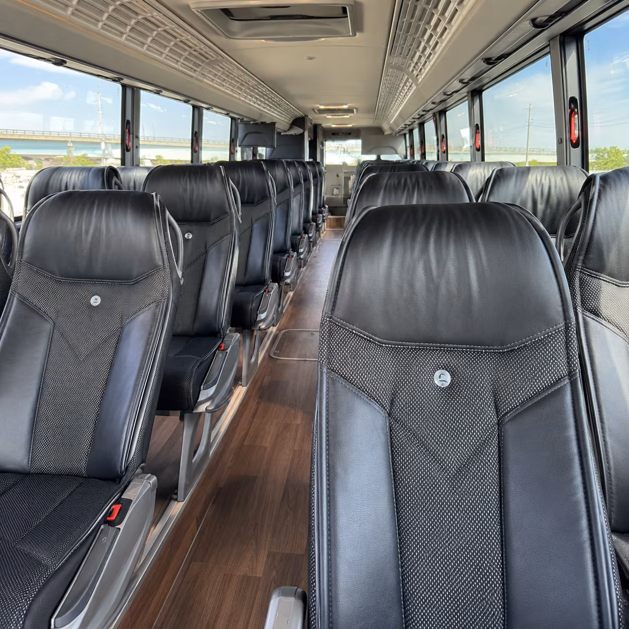 San Francisco School Event Transportation party bus interior