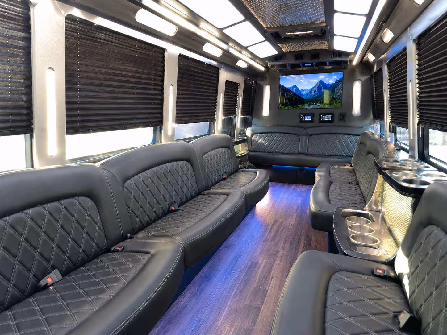 San Francisco Sporting Event Transportation party bus exterior