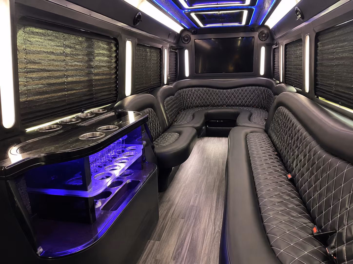 San Francisco Sporting Event Transportation party bus exterior