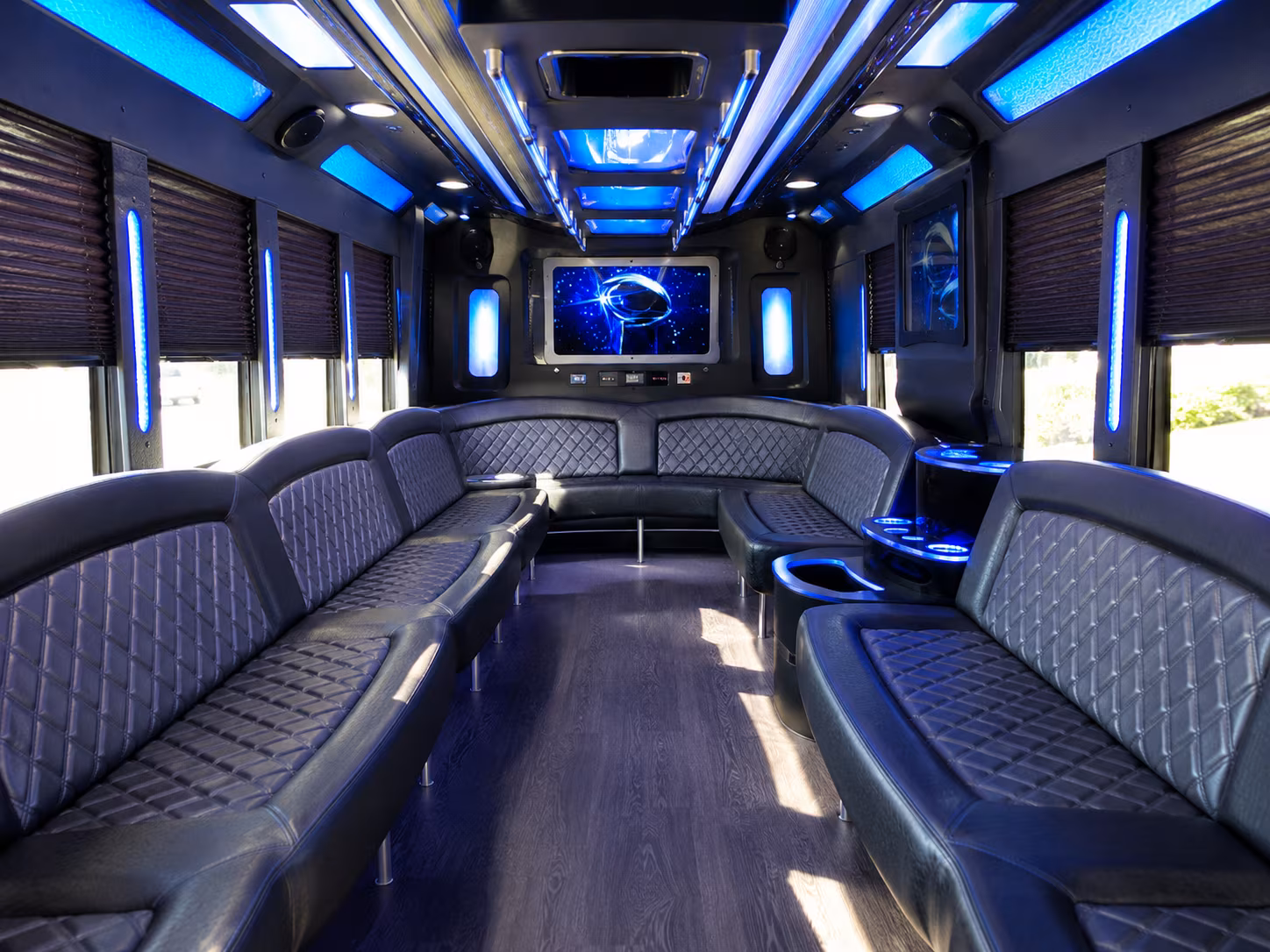 San Francisco Wedding Transportation party bus exterior