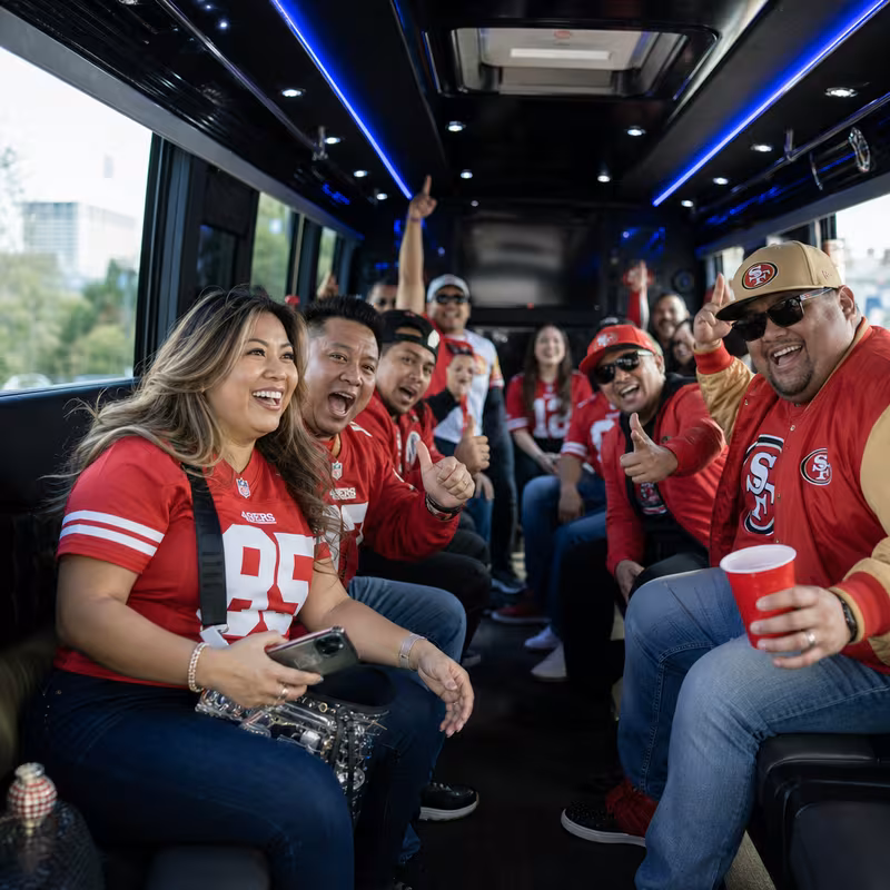 San Francisco Sporting Event Transportation fleet vehicle