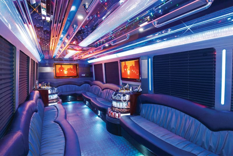 Vallejo 20 Passenger Party Bus Interior