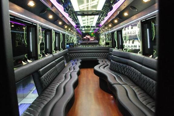 Vallejo 25 Passenger Limo bus Interior