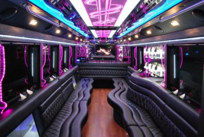 San Francisco 50 Passenger Party Bus Interior
